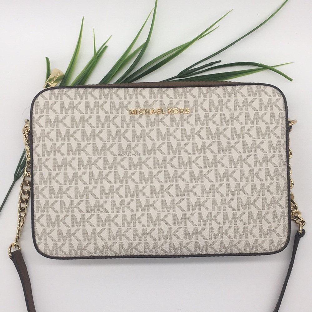 MICHAEL KORS LG EW CROSSBODY Bag Vanilla - Picture 3 of 8